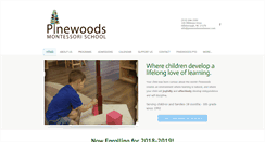 Desktop Screenshot of pinewoodsmontessori.com